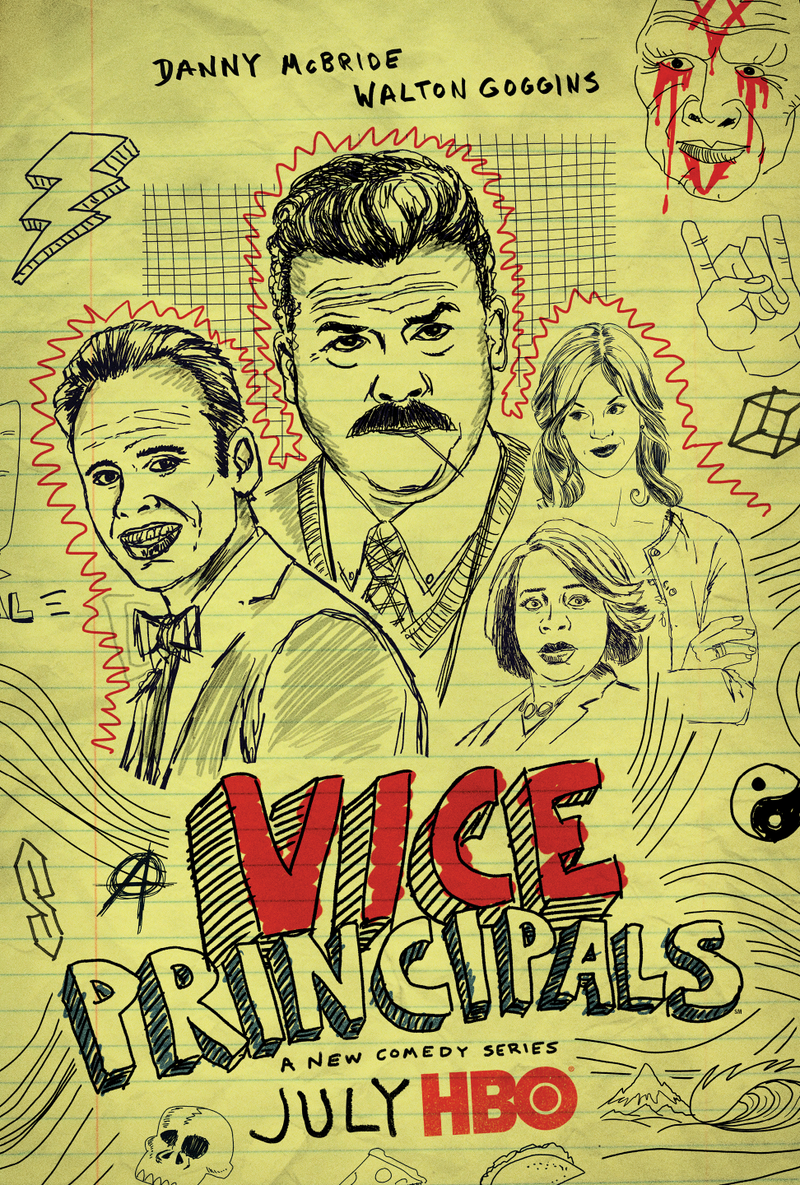 Illustration for article titled Walton Goggins takes Danny McBride to school in the Vice Principals trailer